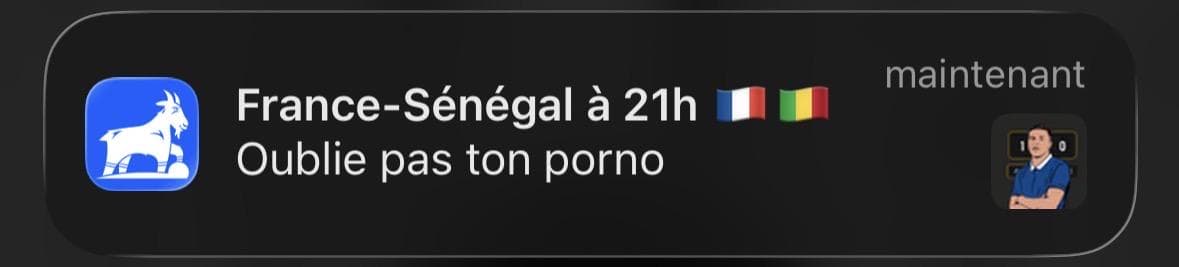 C'est noté chef !